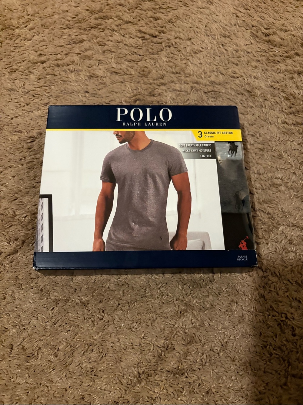 Polo by Ralph Lauren Short Sleeve Crew Tee in Heather Gray